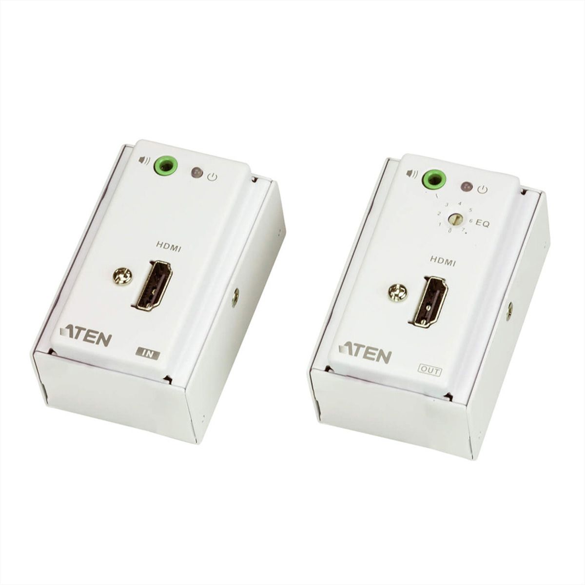 ATEN VE807 Système d'extension Cat 5 HDMI/audio avec plaque murale MK