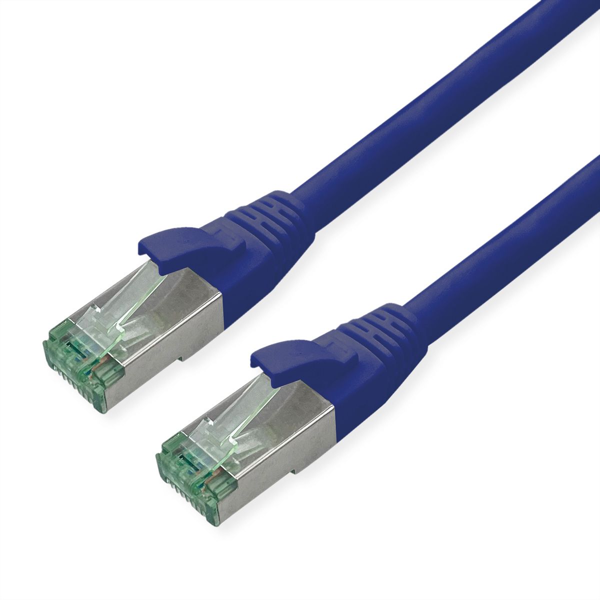 ROLINE RM Cordon Cat.6A S/FTP(PiMF), bleu, 0,3 m
