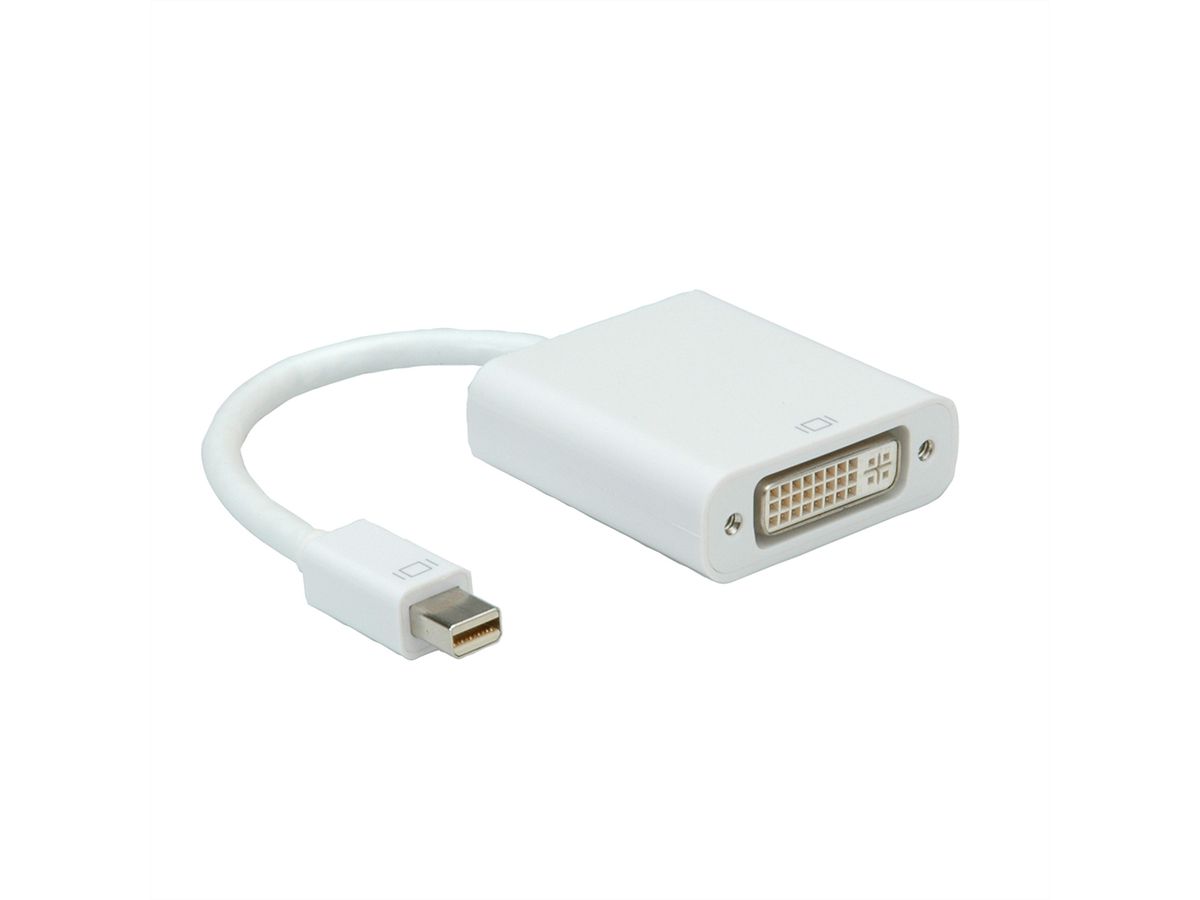 ROLINE Adaptateur Mini DisplayPort-DVI, MiniDP M - DVI F