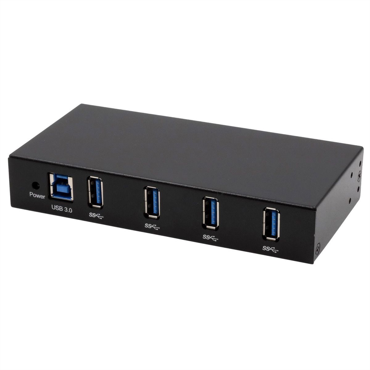 EXSYS EX-11234HMS-2 Hub 4 ports USB 3.2 Gen 1, Kit rail DIN et fixation murale, puce VIA VL817_Q7S