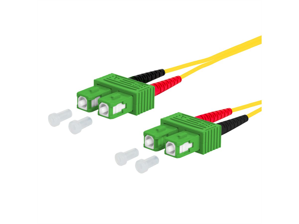 METZ CONNECT OpDAT cordon de brassage, SC-D APC/SC-D APC OS2, 5 m