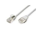ROLINE Cordon DataCenter U/FTP Cat.6A (Classe EA), LSOH, slim, gris, 0,3 m