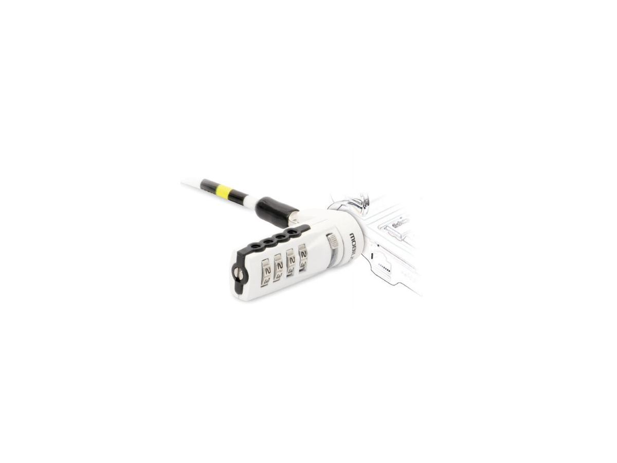 Mobilis 001254 câble antivol Blanc 1,8 m