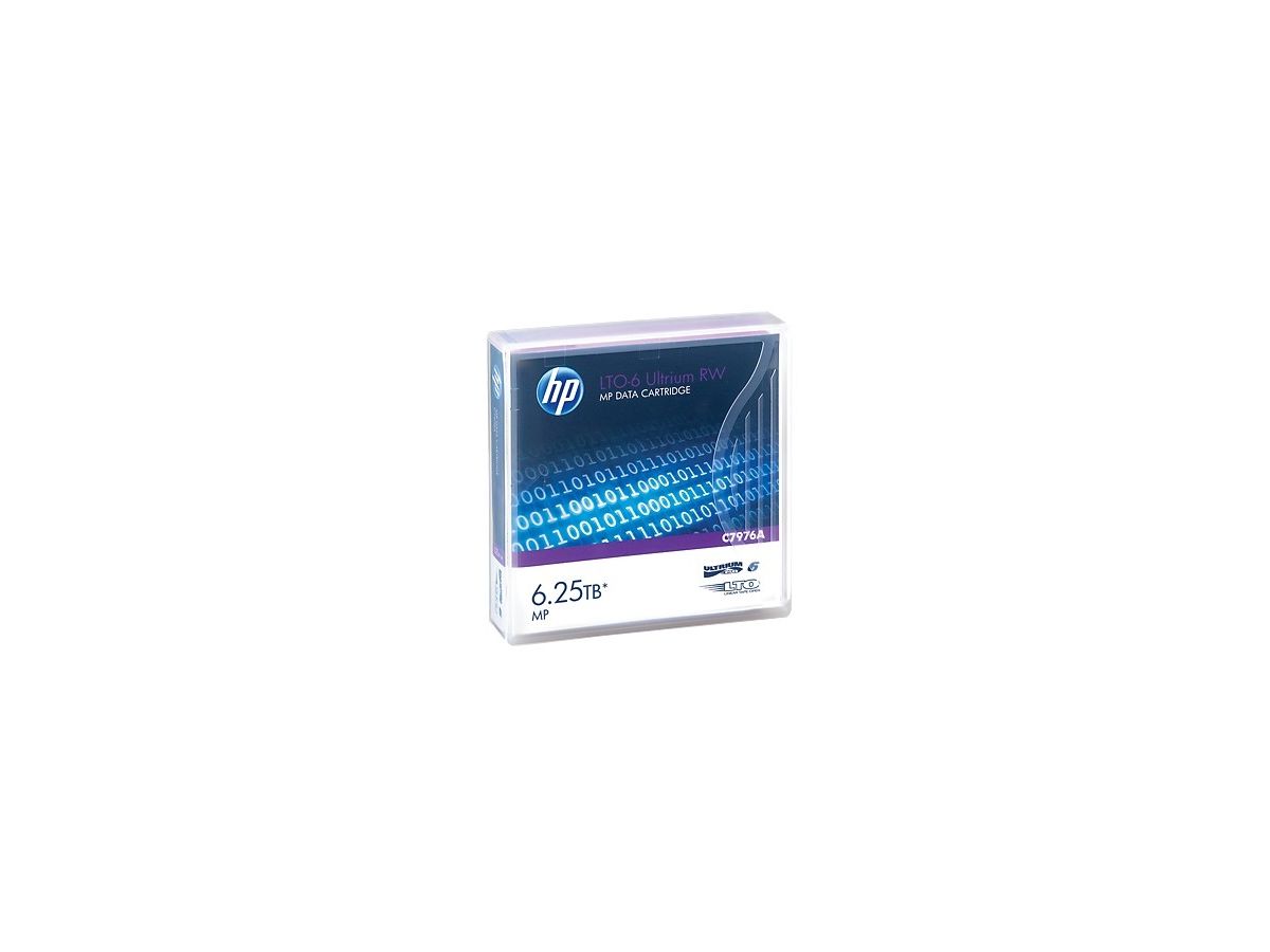 Hewlett Packard Enterprise LTO-6 Ultrium RW Bande de données vierge 6250 Go 1,27 cm