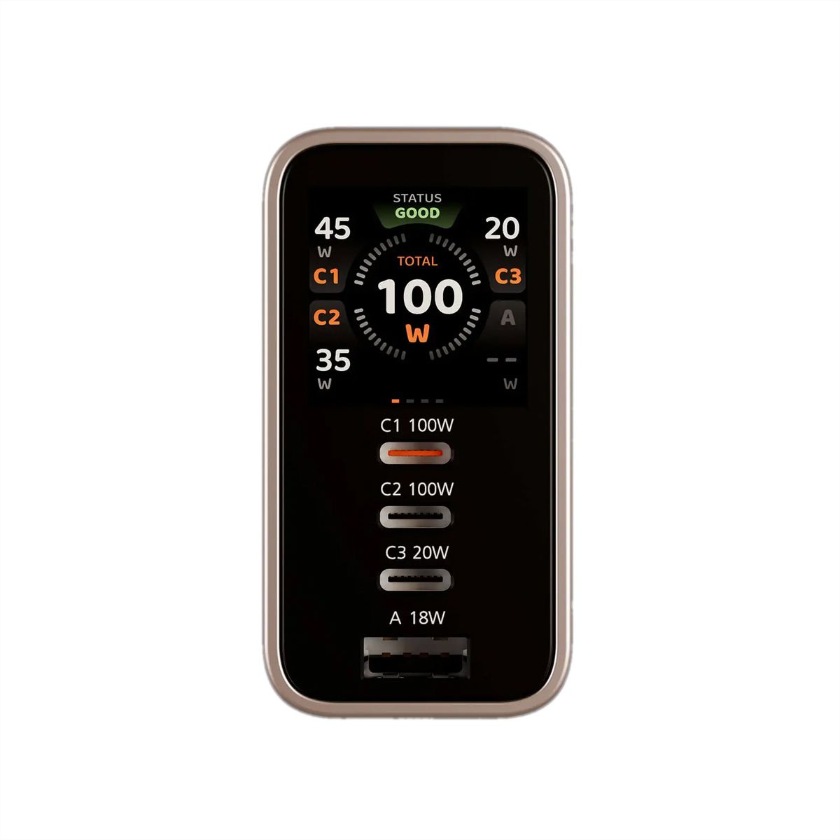 ATEN UP5100 Chargeur intelligent à 4 ports de 100 W avec écran