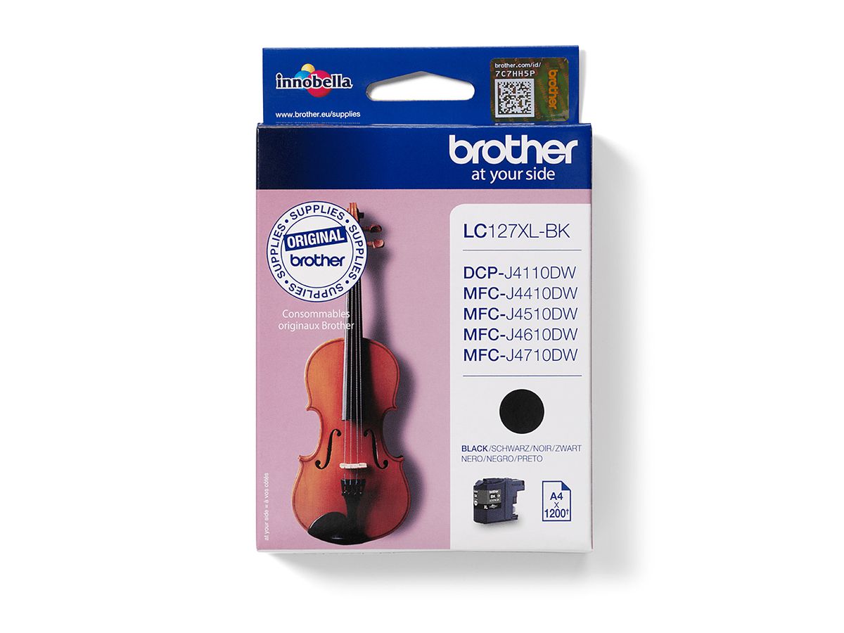 Brother LC127XLBK - Cartouche d'encre originale à haut rendement – Noir