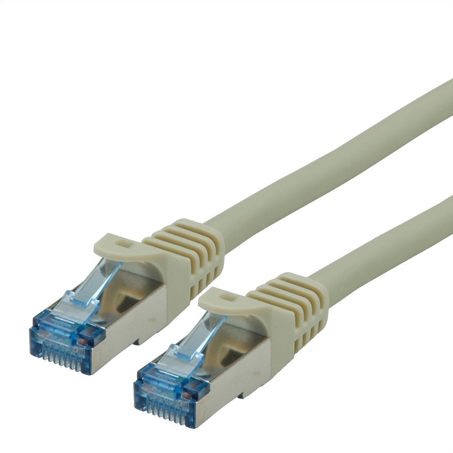Cordon ROLINE S/FTP(PiMF) Cat.6A / 10 Gigabit, LSOH, Component Level, gris, 2 m