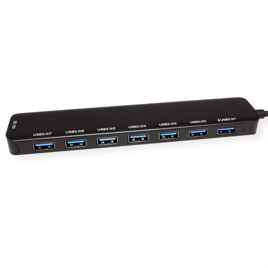 VALUE Hub USB 3.2 Gen 1, 7 ports, prise type C