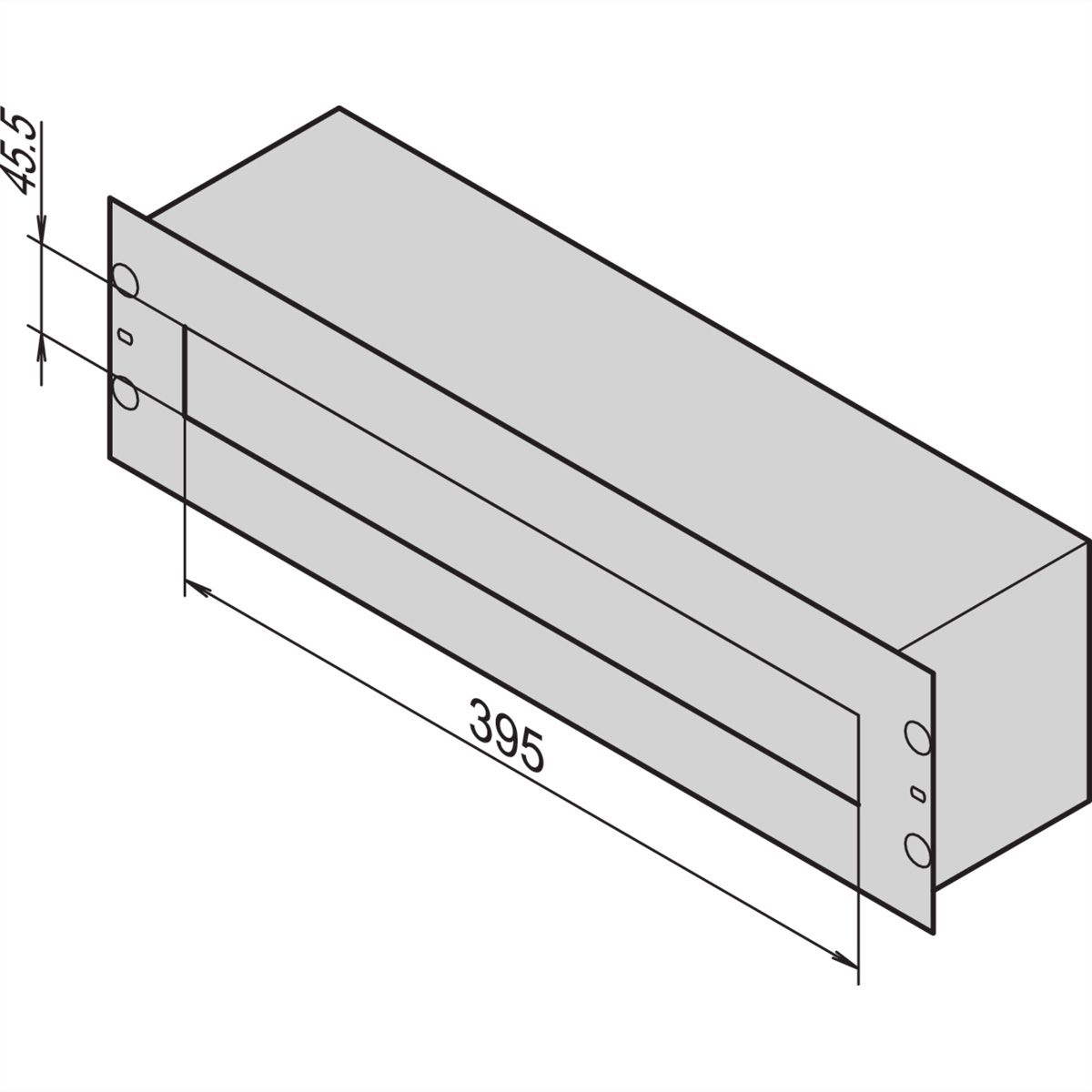 Boîte de distribution 19" SCHROFF Avec emballage pour l'expédition outre-mer