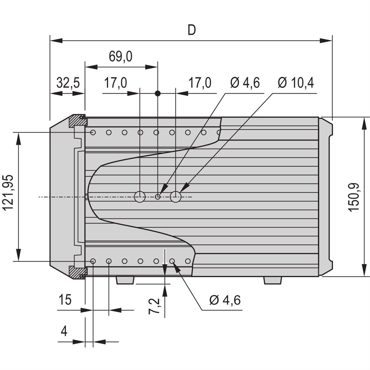 SCHROFF PropacPRO Mallette portable, non blindée, 3 U, 63 CV, 326 mm