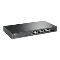 TP-Link JetStream TL-SG2428P commutateur réseau Géré L2/L2+ Gigabit Ethernet (10/100/1000) Connexion Ethernet, supportant l'alimentation via ce port (PoE) 1U Noir