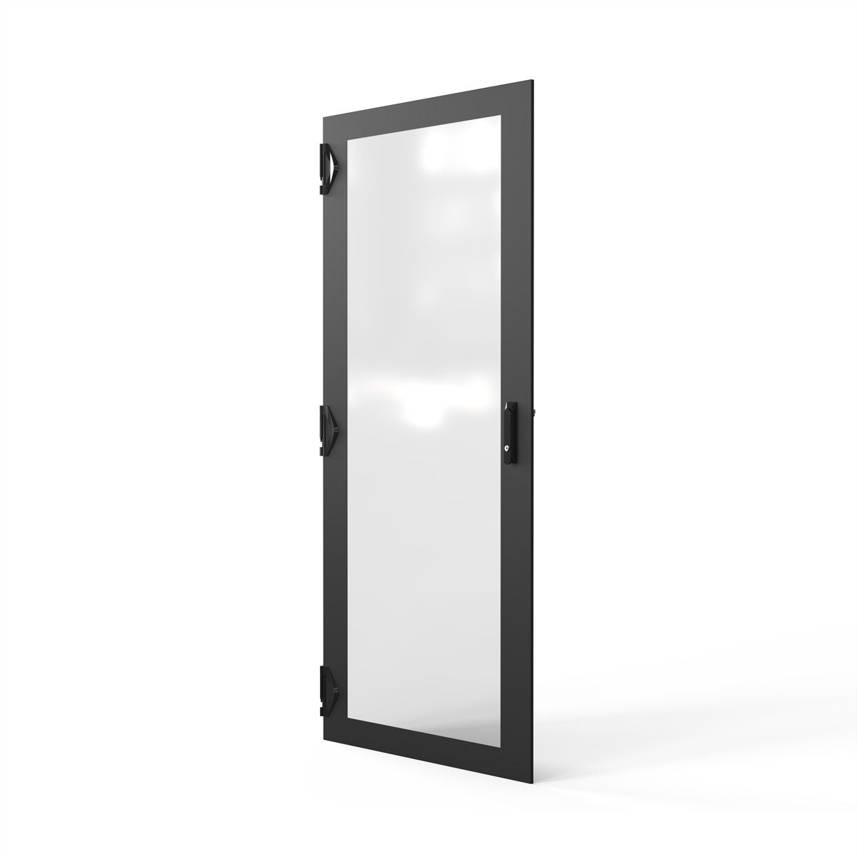 SCHROFF Porte 1800H 800L verre IP20 fermeture 1 point RAL7021
