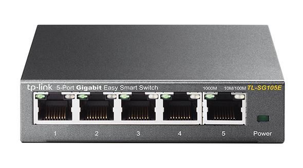 TP-Link TL-SG105E Non-géré L2 Gigabit Ethernet (10/100/1000) Noir