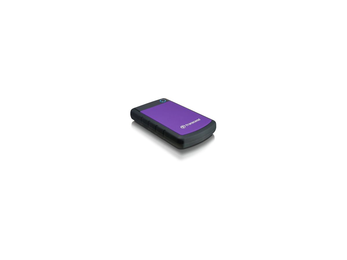 Transcend StoreJet TS1TSJ25H3P disque dur externe 1000 Go Noir, Violet