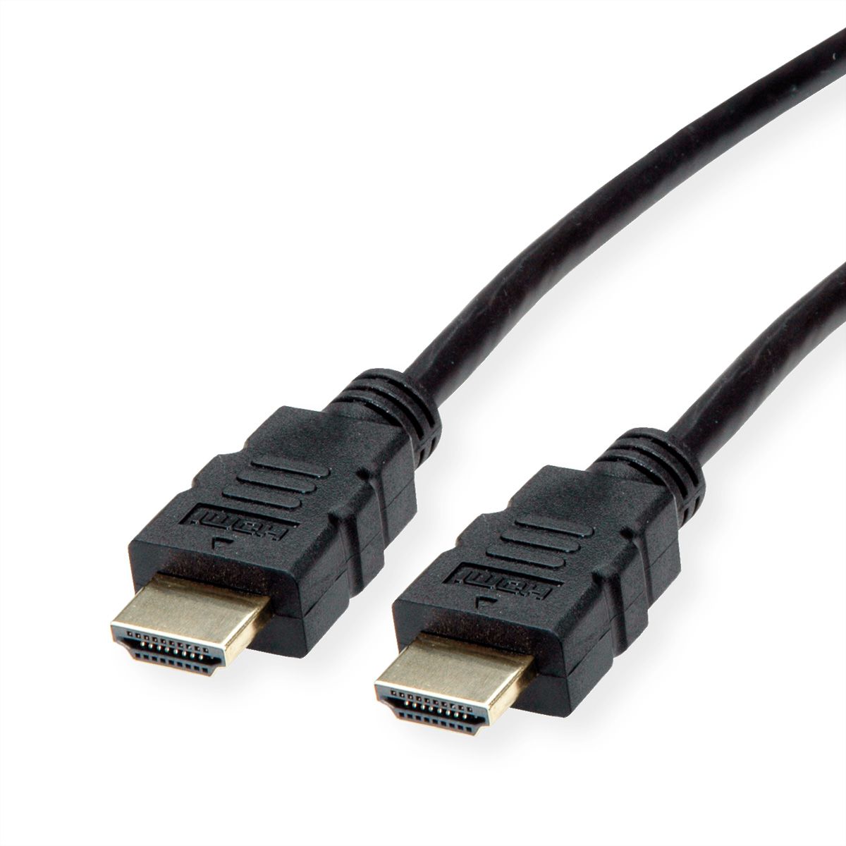 ROLINE Câble HDMI High Speed avec Ethernet, TPE, noir, 1,5 m