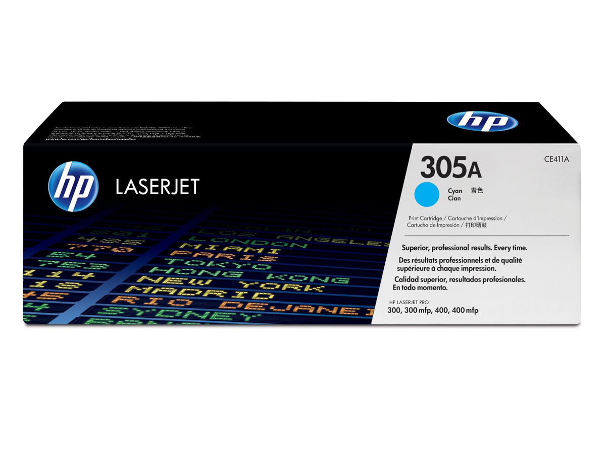 HP 305A toner LaserJet cyan authentique