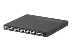 Netgear GSM4248PX-100EUS commutateur réseau Géré L2/L3/L4 Gigabit Ethernet (10/100/1000) Connexion Ethernet, supportant l'alimentation via ce port (PoE) Noir
