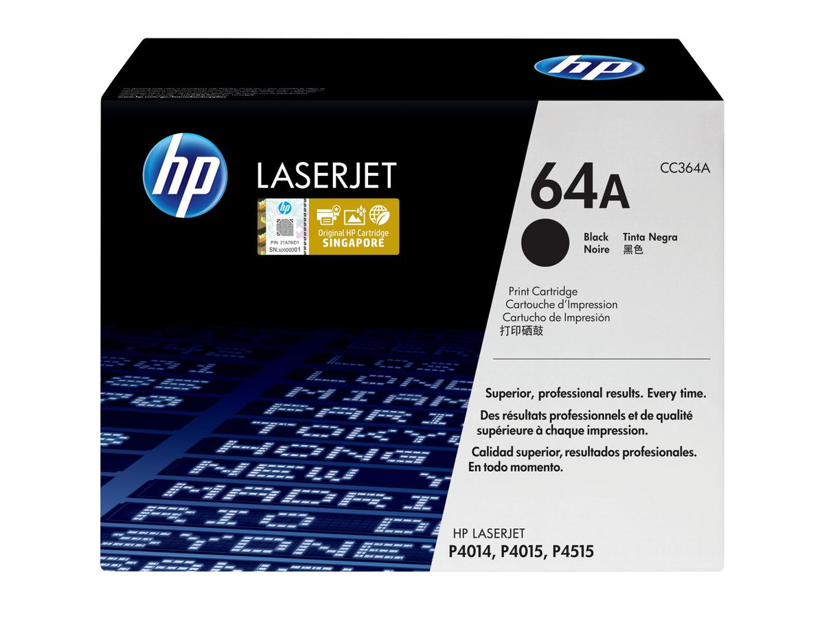 HP 64A toner LaserJet noir authentique