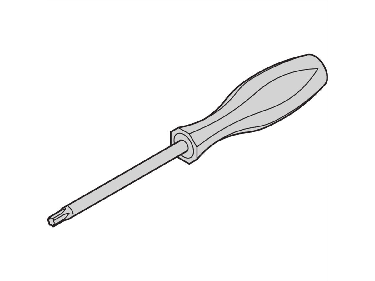 Tournevis SCHROFF, Torx, T 10 Torx, pour vis M3 mm