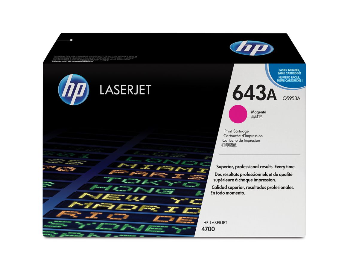 HP 643A toner LaserJet magenta authentique