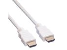 VALUE Câble HDMI High Speed avec Ethernet, blanc, 1 m