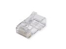 ROLINE Connecteur modulaire non blindé Cat.6A (Classe EA), pour câble solide/tresse, 10 unités