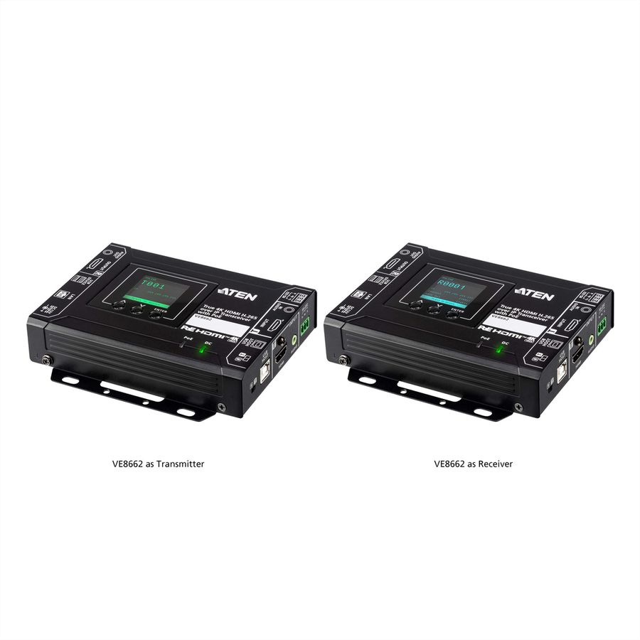 ATEN VE8662 Émetteur-récepteur HDMI H.265 sur IP véritable 4K avec PoE