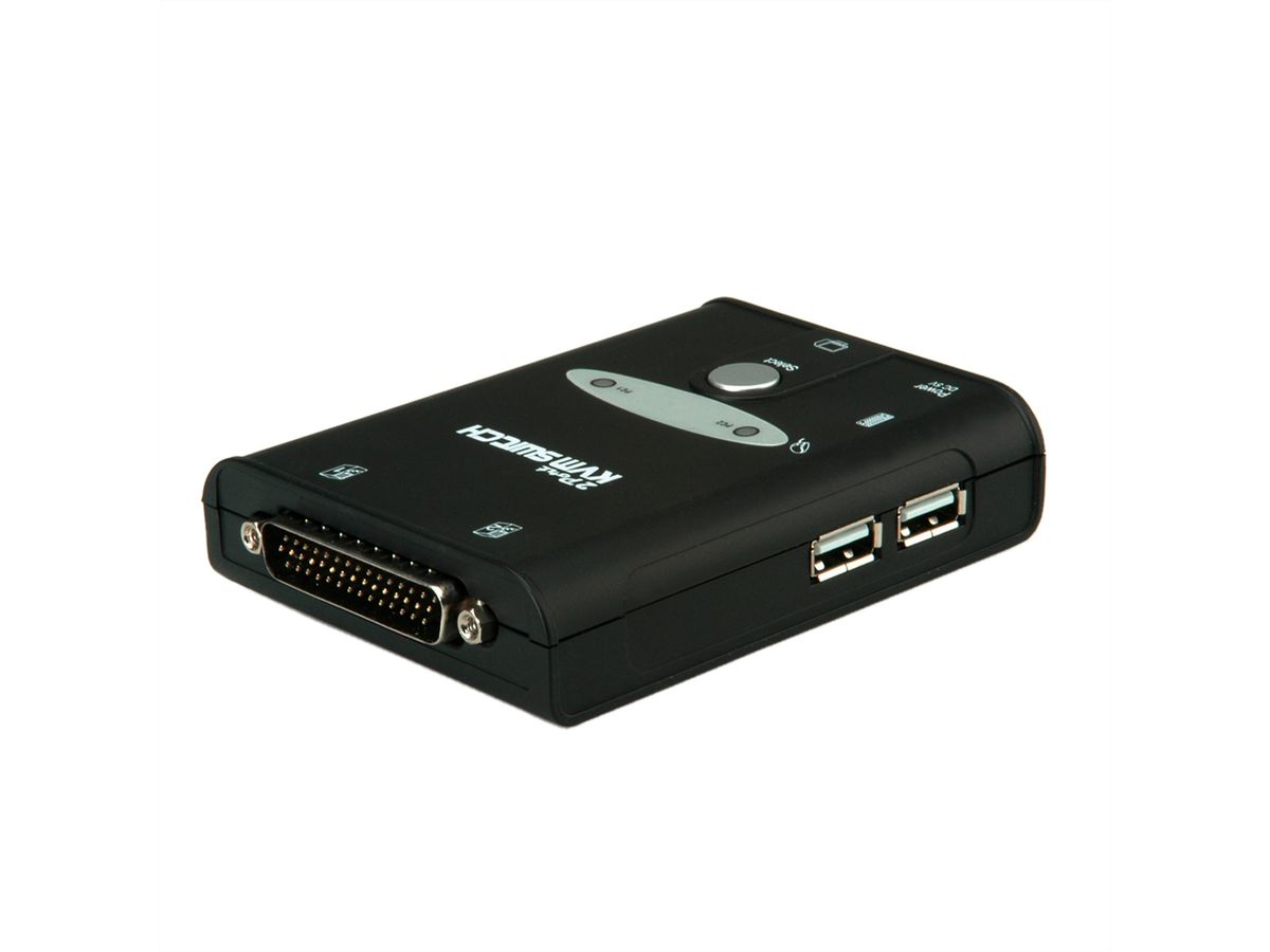 VALUE Switch KVM Star, 1U - 2 PCs, HDMI, USB - SECOMP France