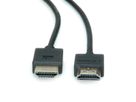 ROLINE Câble HDMI Ultra HD avec Ethernet, 4K, actif, M/M, noir, 2 m