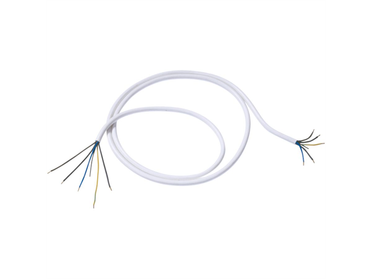 BACHMANN Câble de four 1,5m blanc 5G1.50, fils ouverts H05VV-F 5G1.50