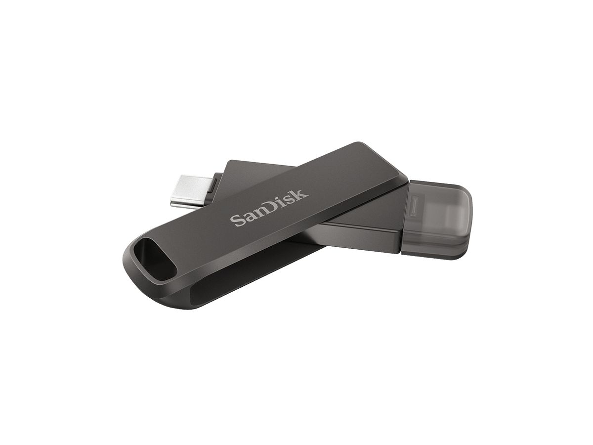 SanDisk iXpand lecteur USB flash 128 Go USB Type-C / Lightning 3.2 Gen 1 (3.1 Gen 1) Noir