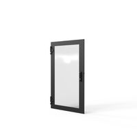 SCHROFF Porte 1200H 800L verre IP20 fermeture 3 points RAL7021