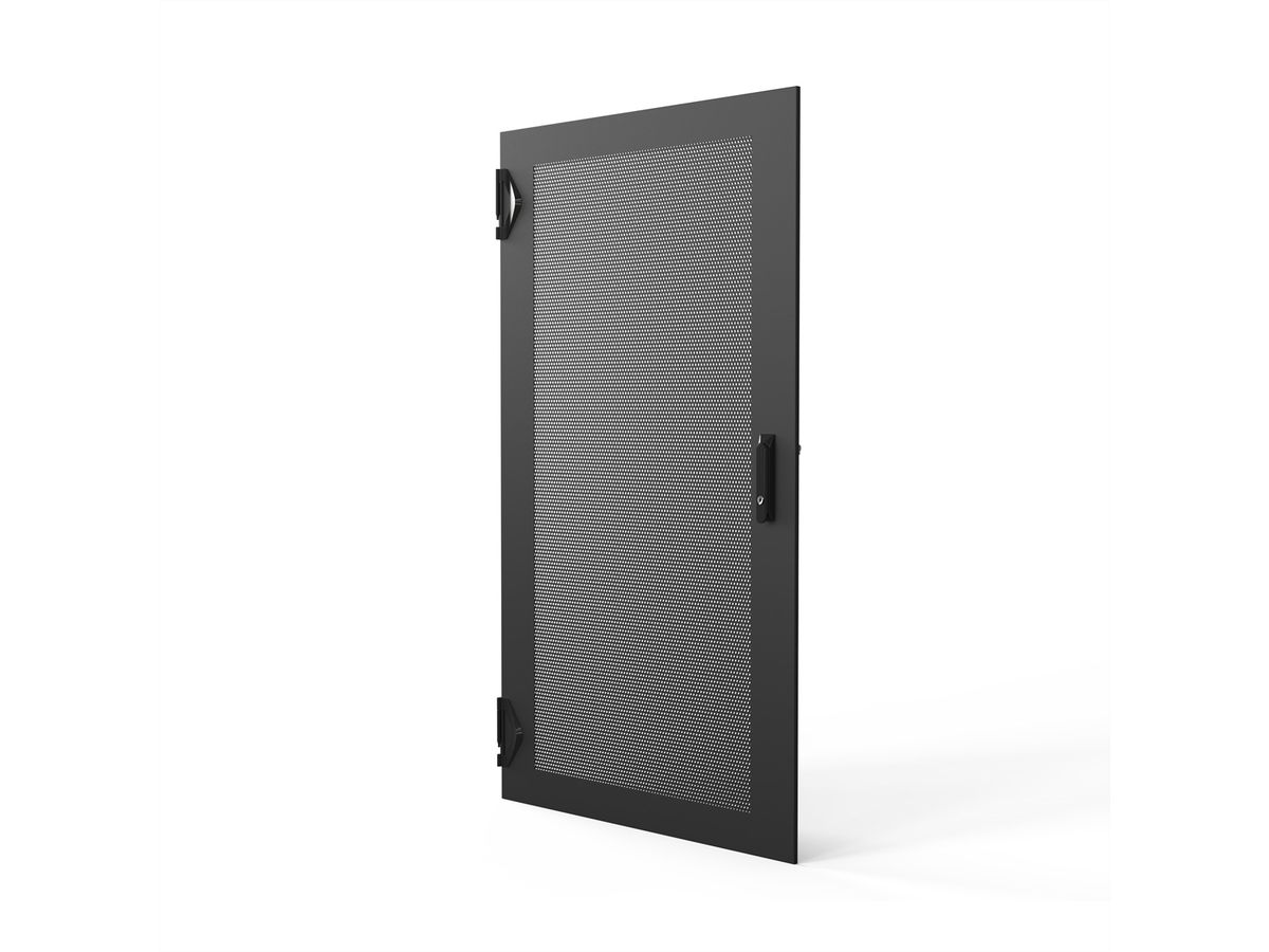 SCHROFF Porte 1600H 800L perforée IP20 fermeture 3 points RAL7021
