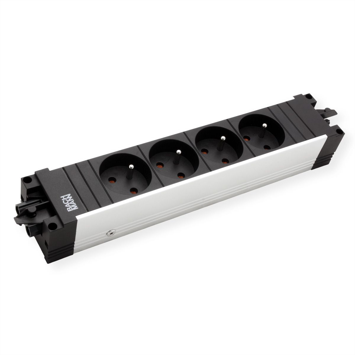 BACHMANN STEP ALU 4xUTE 35° GST18, Prise CEE 32A bleue, mesure