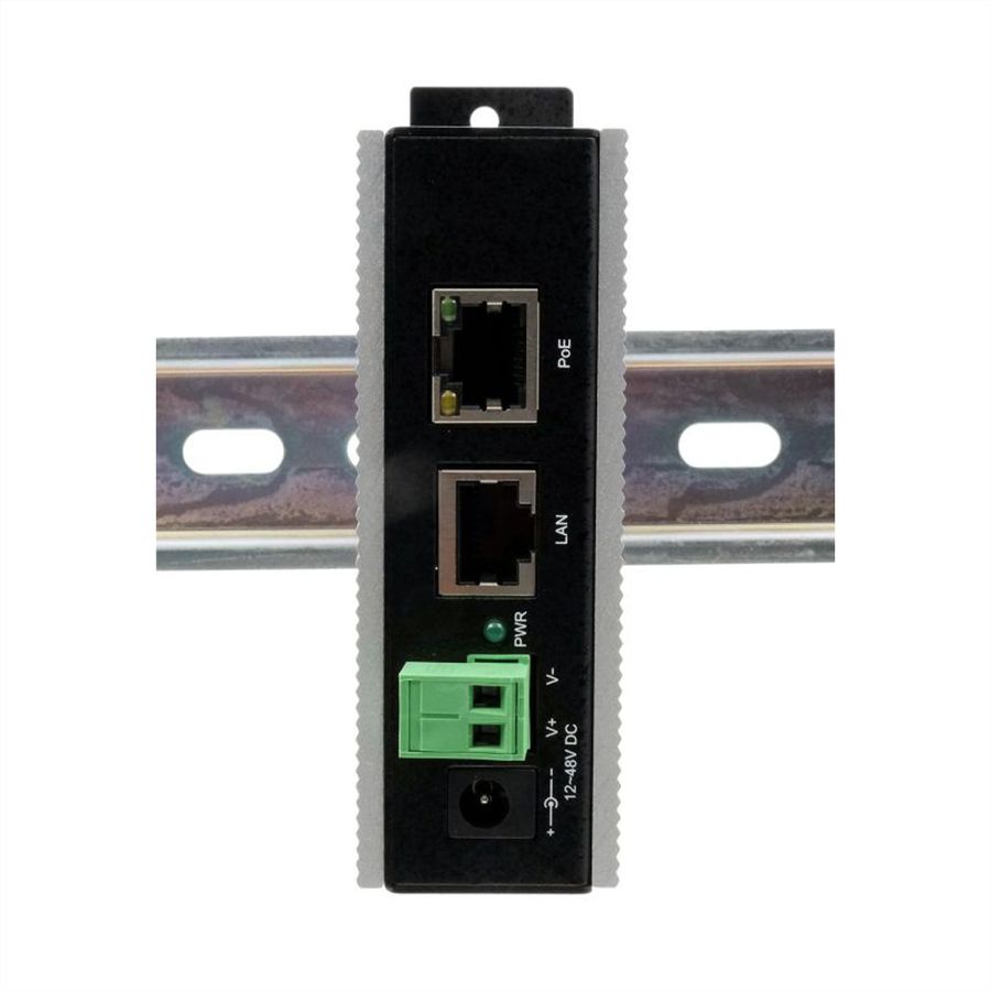 EXSYS EX-6007PoE-WT Injecteur PoE Gigabit 12-48V, boîtier métallique