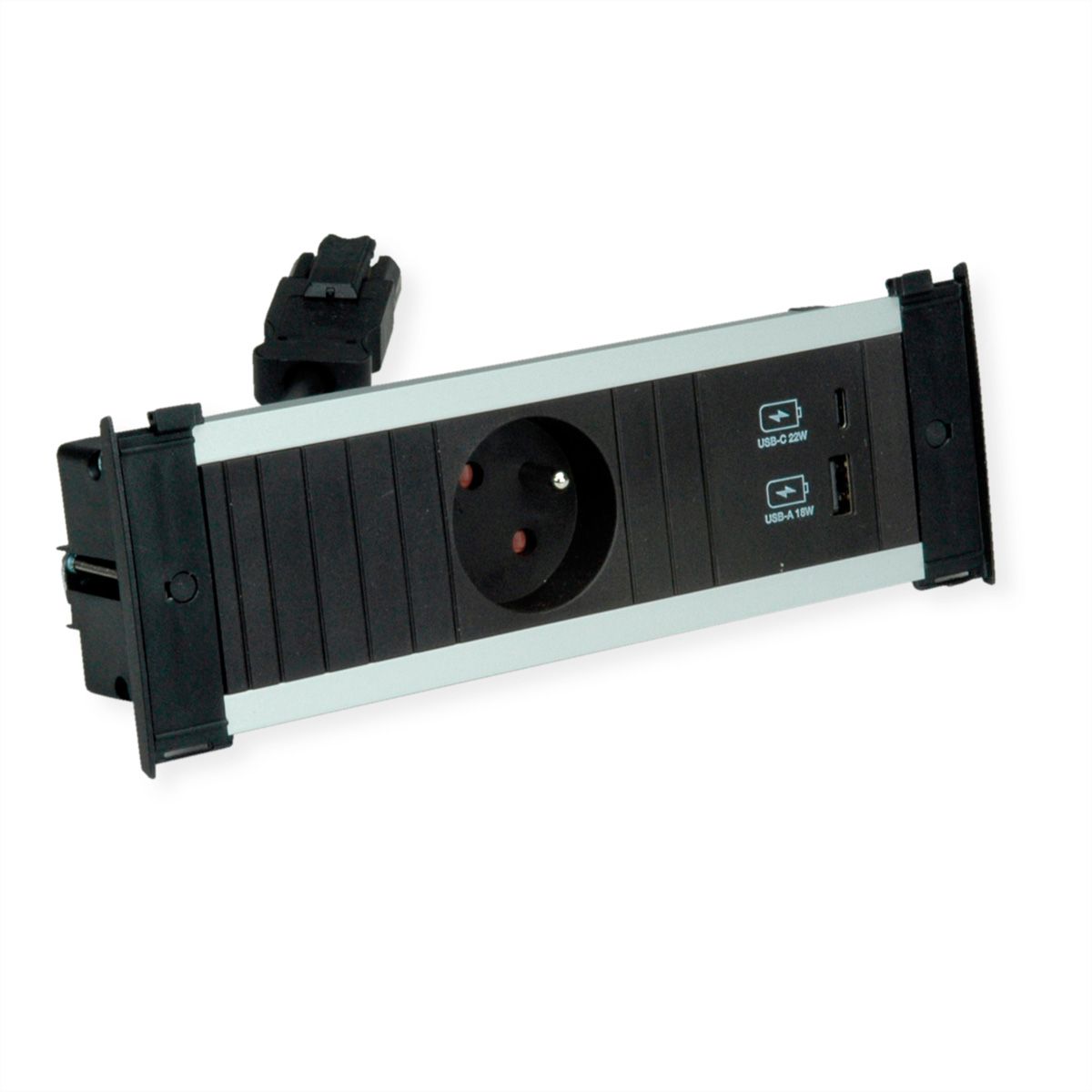 BACHMANN KAPSA S 1xUTE 1xUSB A&C 22W, 0,2m GST18