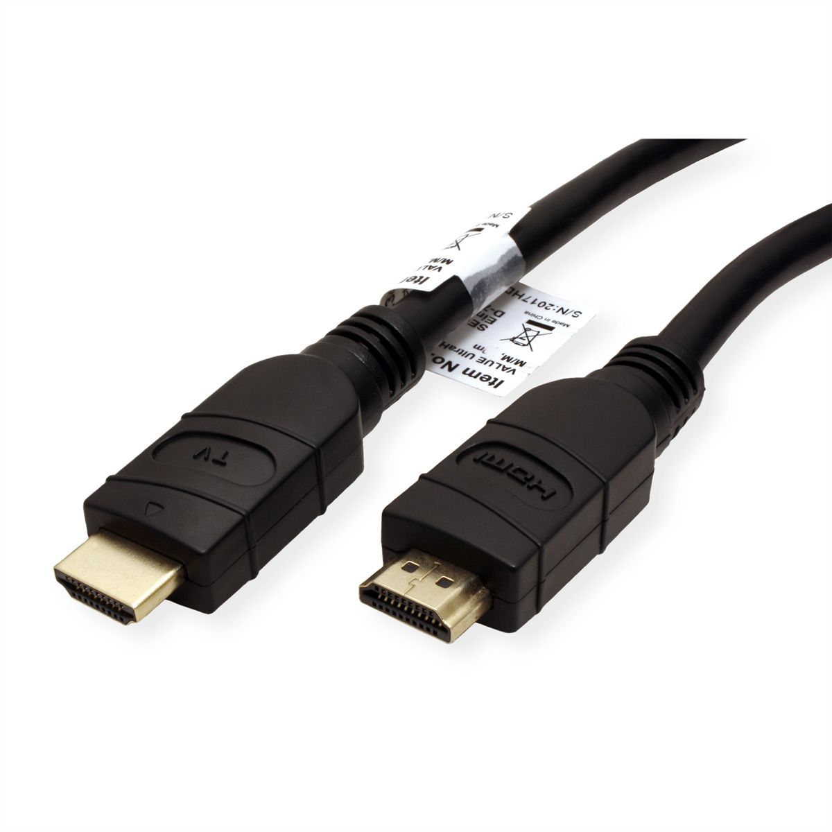 VALUE Câble UHD HDMI 4K avec repeater, 10 m