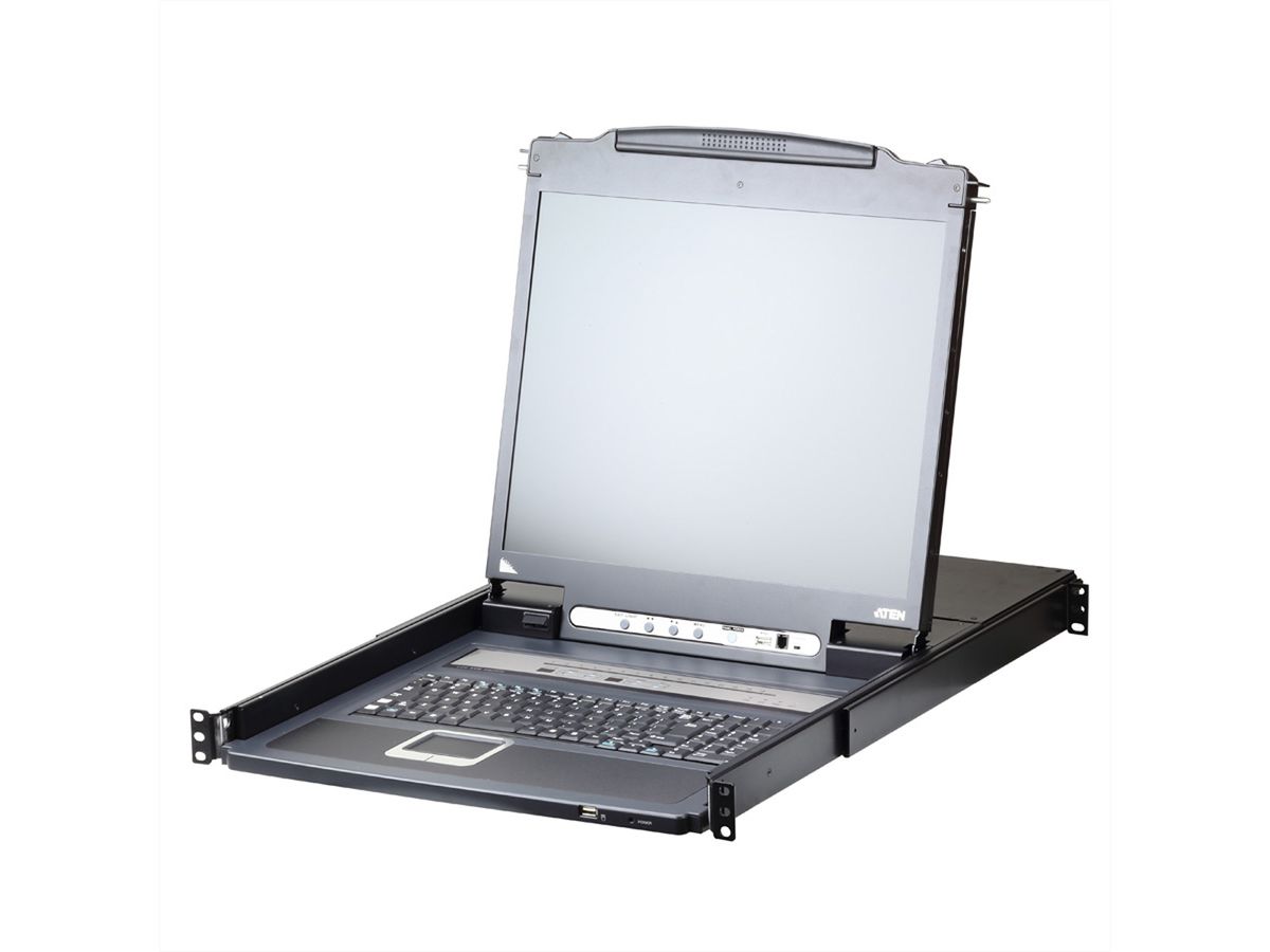 ATEN CL5716iN Commutateur KVM LCD VGA PS/2-USB 16 ports sur IP, FR-Layout