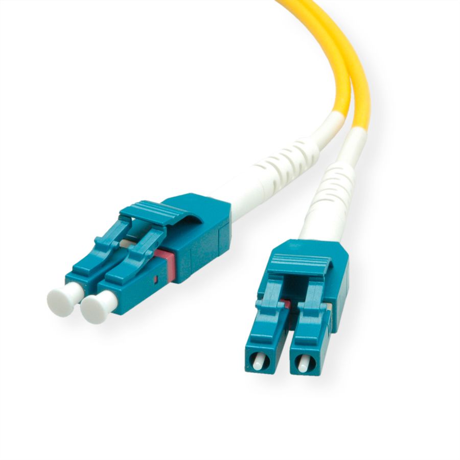 ROLINE Câble Patch FO duplex OS2, 9/125µm LC/LC, LSOH, jaune, 1 m