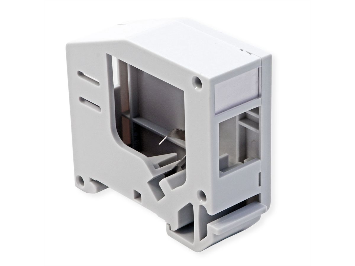 ROLINE Adaptateur de rail DIN pour module Keystone SLIM, non équipé, 180°