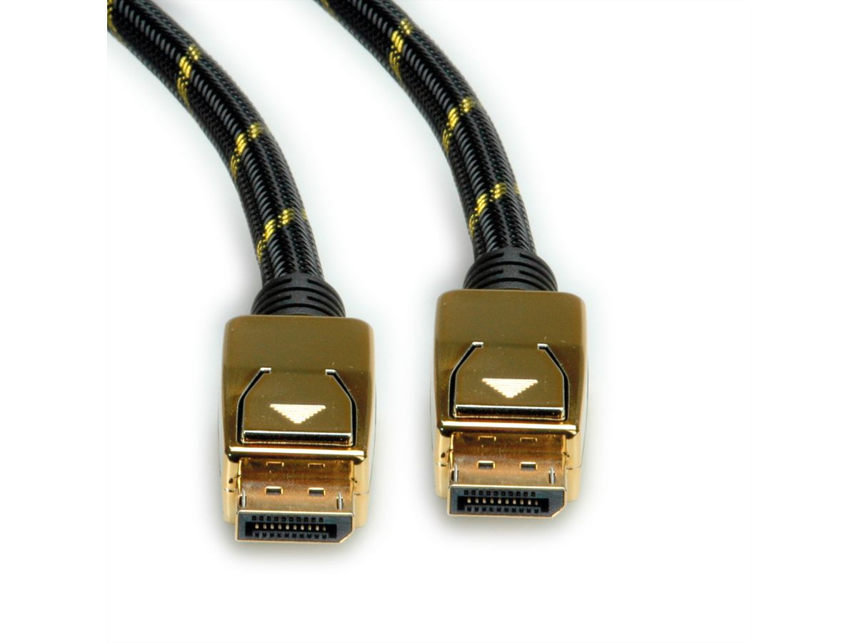 ROLINE GOLD Câble DisplayPort, v1.4, DP M - DP M, 1 m