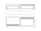 BACHMANN CONI DUO Cadre de montage 2x  large, blanc RAL9010