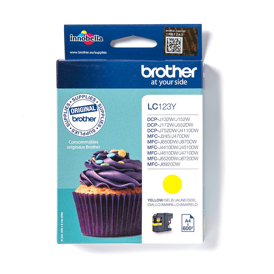 Brother LC123Y - Cartouche d'encre originale – Jaune