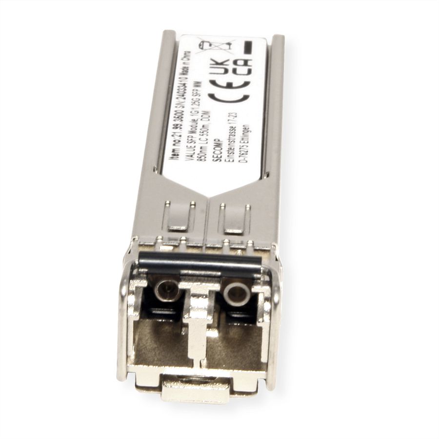 VALUE Module SFP (MiniGBIC) SX/LC, 1/1,25G, Multimode 850nm, max. 550m