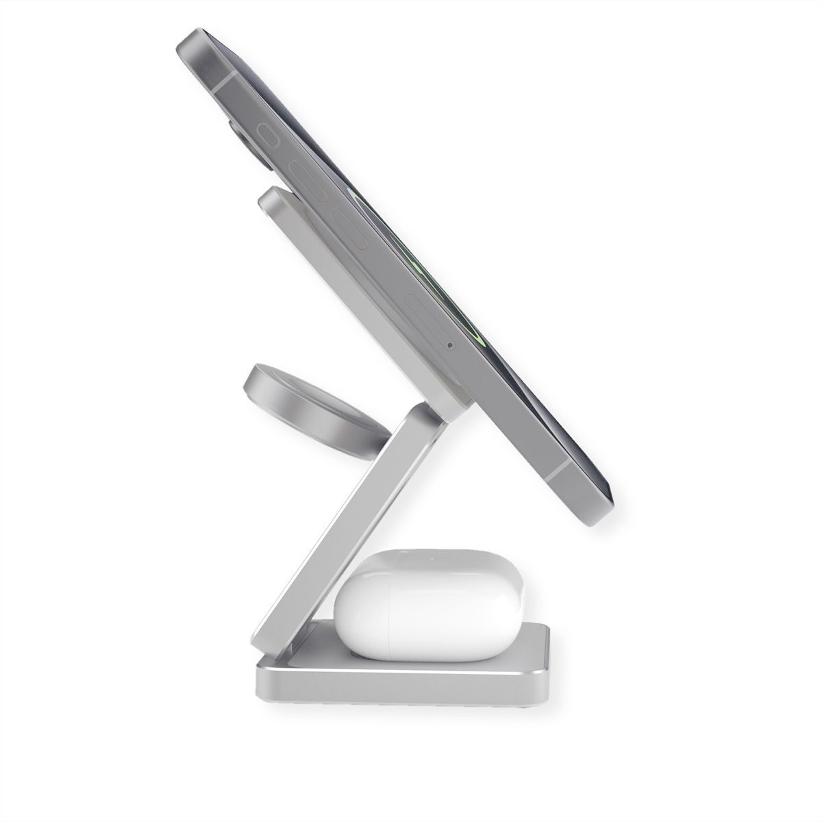 ROLINE Station de charge à induction 3-en-1, pliable, pour appareils APPLE