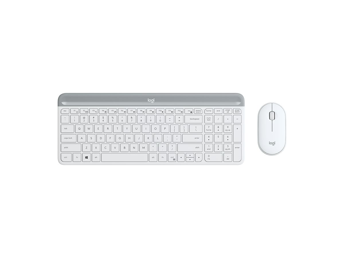 Logitech MK470 clavier Souris incluse Bureau RF sans fil AZERTY Français Blanc
