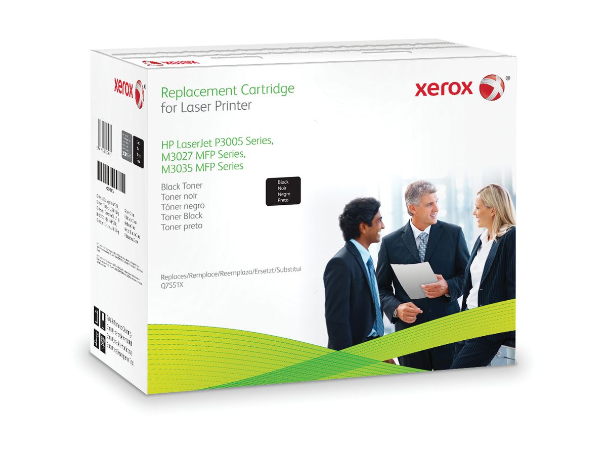 Xerox Toner noir. Equivalent à HP Q7551X. Compatible avec HP LaserJet M3027 MFP, LaserJet M3035 MFP, LaserJet P3005