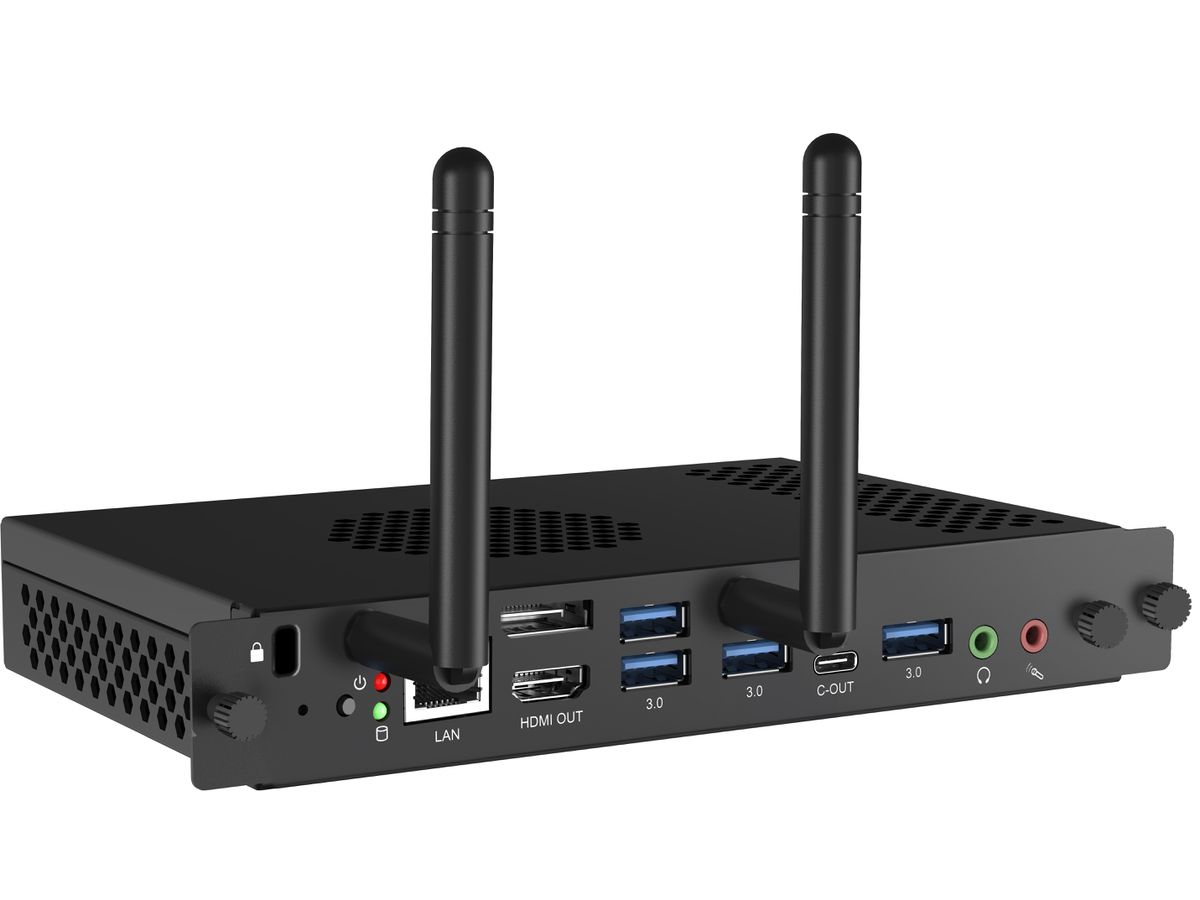 iiyama OPC51204BC-1 PC/poste de travail Intel® Core™ i5 i5-12450H 8 Go DDR4-SDRAM 256 Go SSD Windows 11 IoT Enterprise Mini PC Noir