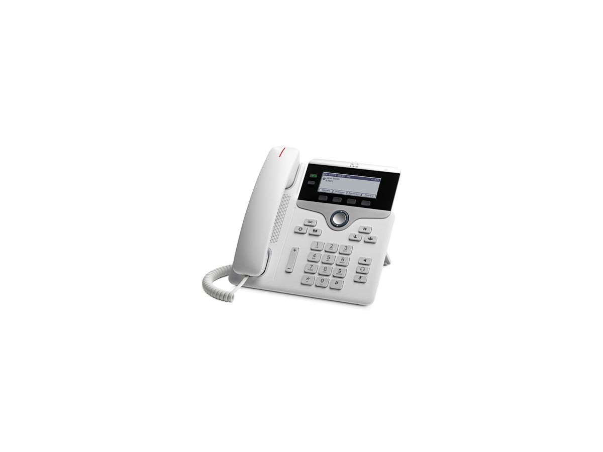 Cisco IP Phone 7821 Combiné filaire 2lignes Blanc téléphone fixe