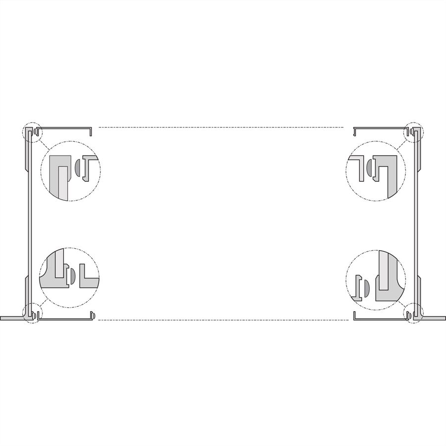 Panneau latéral EuropacPRO SCHROFF, Type F, Flexible, 6 U, 175 mm